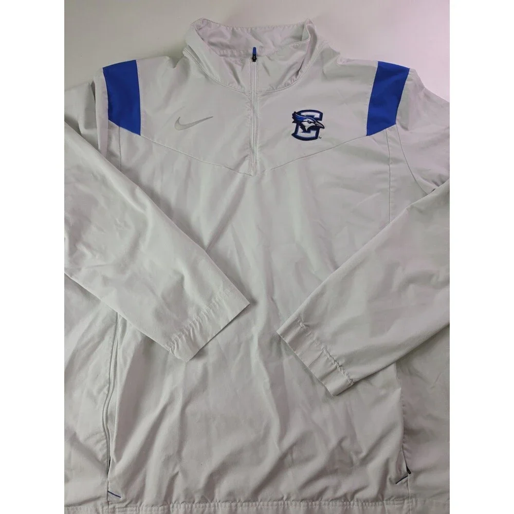 Creighton Blue Jays Nike Check 1/4 Zip Team Pullover XL Whiteout Vented